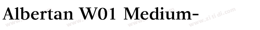 Albertan W01 Medium字体转换